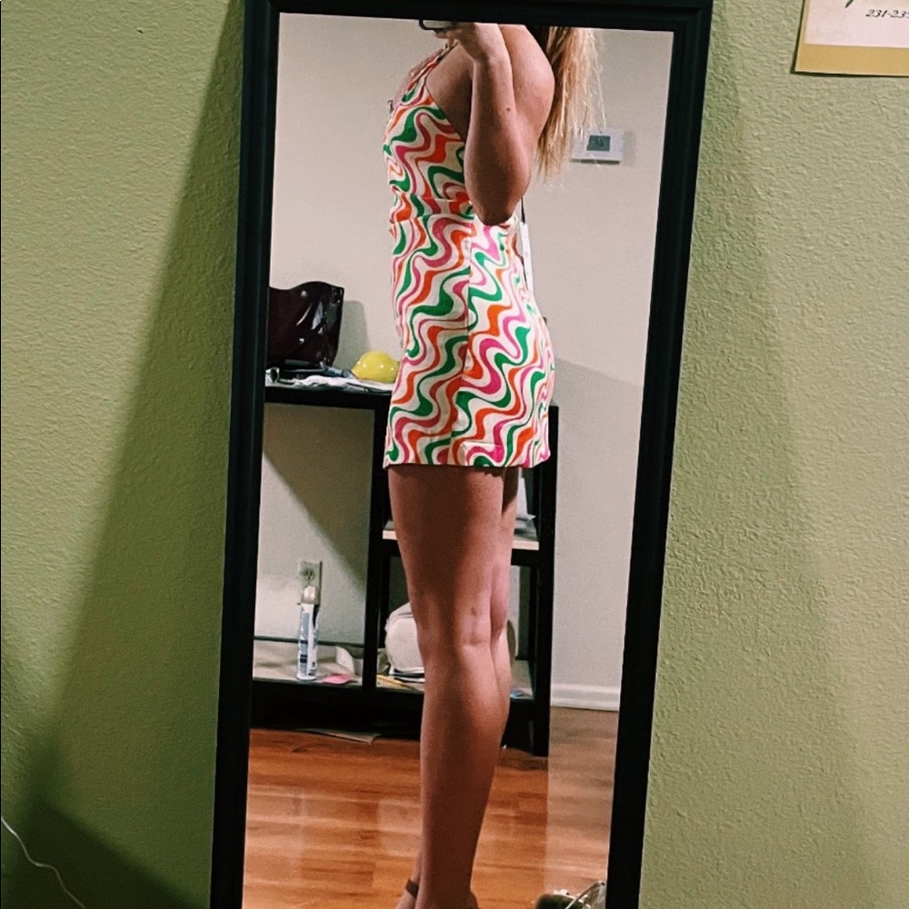 ZARA satin colorful dress